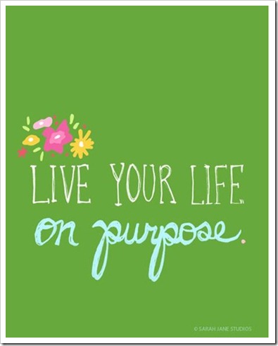 LIVE YOUR LIFE ON PURPOSE