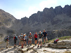 Marmot Tours group on the Col de L