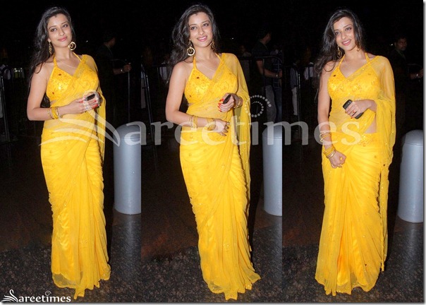Madhurima_Yellow_Saree