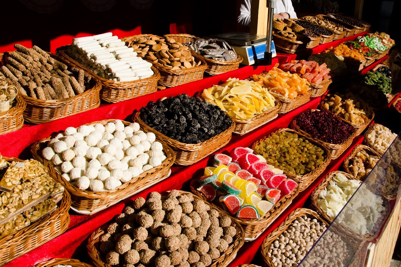 Budapest dried fruit cart