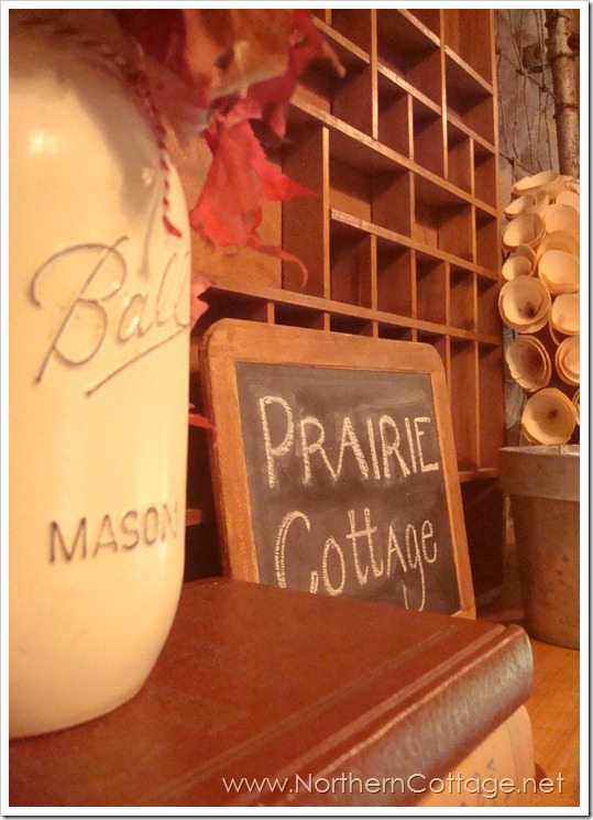 painted jar @NorthernCottage.net painted jar @NorthernCottage.net