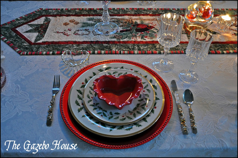 Valentines Day dinner table 010