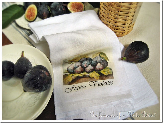 figs and tea towel