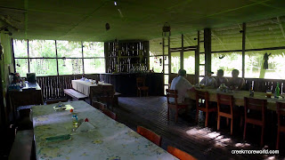 Otorongo Lodge's dining hall