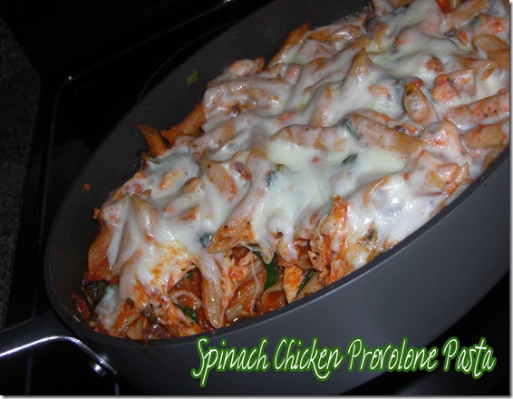 spinach chicken provolone pasta