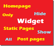 Hide and Show Widgets on Blogger Pages