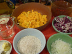Ingredients ready for risotto