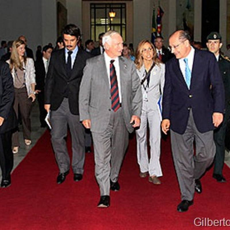 Governador de São Paulo Geraldo Alckmin recebe governador geral do Canadá