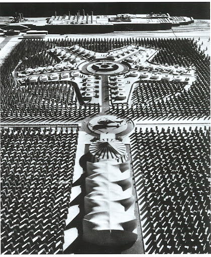 Jansen often did work for special events. Here is a model of a helicopter pad and Grand Banqueting tent for a four-day celebration of the 2500-year anniversary of the founding of Persia. Wow. Jansen often did work for special events. Here is a model of a helicopter pad and Grand Banqueting tent for a four-day celebration of the 2500-year anniversary of the founding of Persia. Wow.