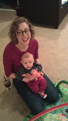 grabbing monkey with aunt Jill
