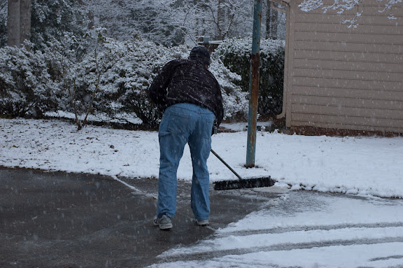 (and me doing yardwork)