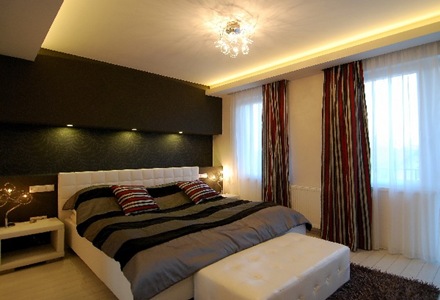 decoracion-habitacion-cama-cabecera-negra decoracion-habitacion-cama-cabecera-negra