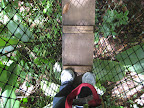 On a rope bridge