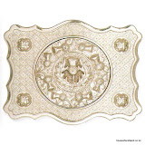 Belt Buckle with Thistle Centre