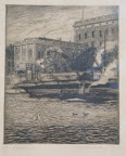 Etsning av Hjortzberg. Art nr. 30026. Mått ink ram 28x22. Signerad
