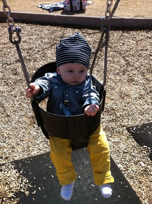 Sloanbook Ryder S 1st Time Swinging Park Play Date