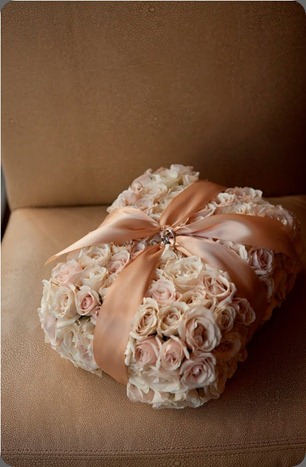 ring-bearer-pillow-ivory-roses  flora nova seattle