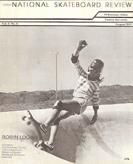 This is a cover shot from National Skateboard Review!