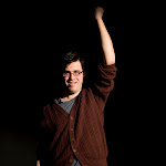 Mimesphobia, by Carlos Murillo, directed by Margot Bordelon. February 28 - April 4, 2010. (l to r) Brian Stojak. Photo Credit: Amanda Clifford.