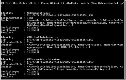 Lync Admin Role - cmd1