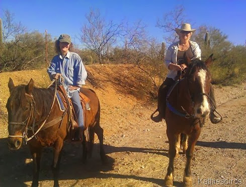 12-23-13 Celeste and kathie riding 12-23-13 Celeste and kathie riding