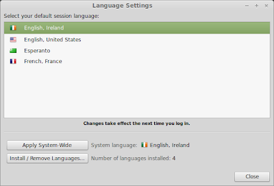Linux Mint Unified Locale Settings