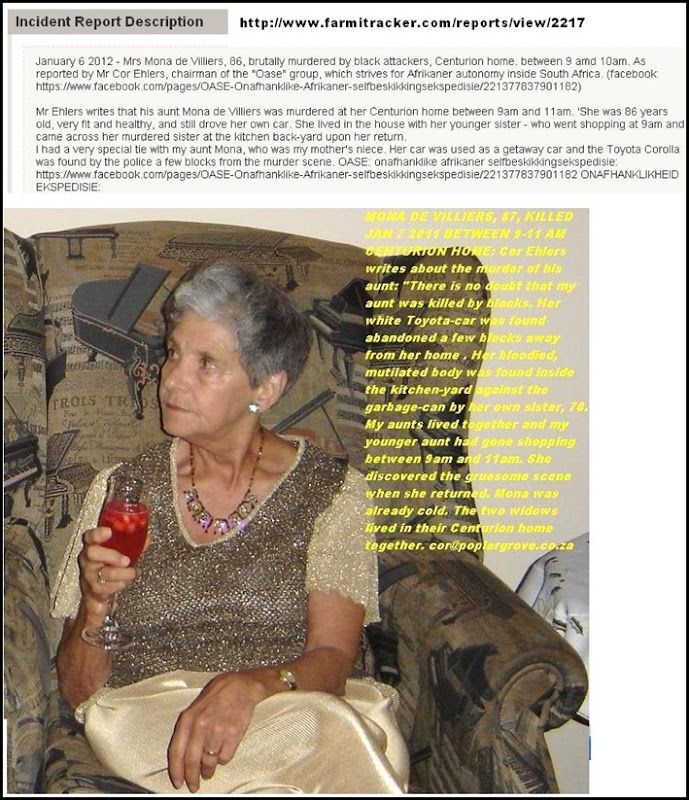 DE VILLIERS Mona Jasn 6 2012 murder Centurion Farmitracker.com cache