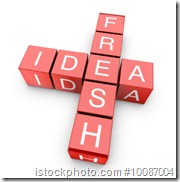Fresh idea crossword