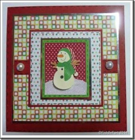 Retro Style Snowman Card 1