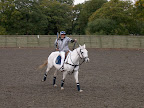 Pippa Grace on a polo pony
