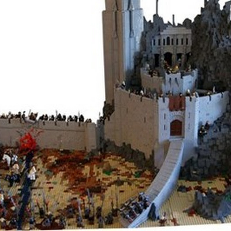 Im Morgengrauen können Sie dieses unglaubliche Lord of the Rings LEGO-Diorama im Osten sehen
