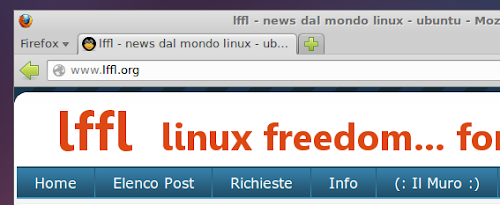 Firefox barra indirizzi default