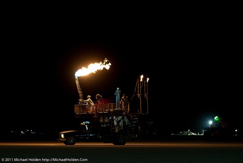 Flaming Art Car, Burning Man 2011