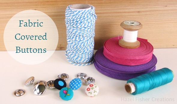 Fabric Cover Button diy tutorial 1