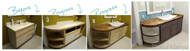 Bathroom Progress! {Sawdust and Embryos}