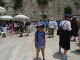 Emma at the wailing wall, Jerusalem