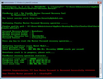 Mengembalikan/Recover Master Password Firefox yang Lupa Mengembalikan/Recover Master Password Firefox yang Lupa