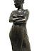 Object: 17137 - Staande vrouw - 30 cm - € 1350,=