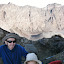 Enjoying the crater rim