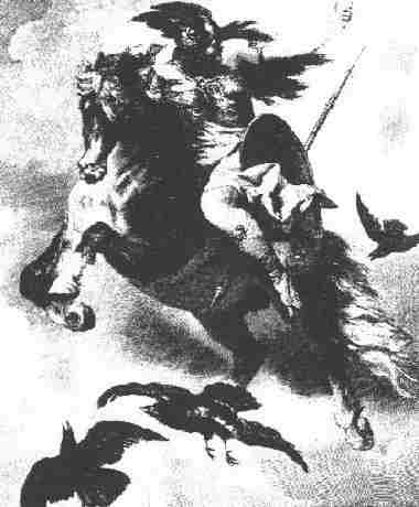 A Valkyrie Beckons To Her Sisters, Asatru Gods And Heroes