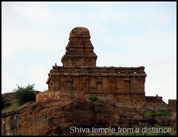 Shiva temple from a distance