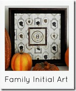 family initial art