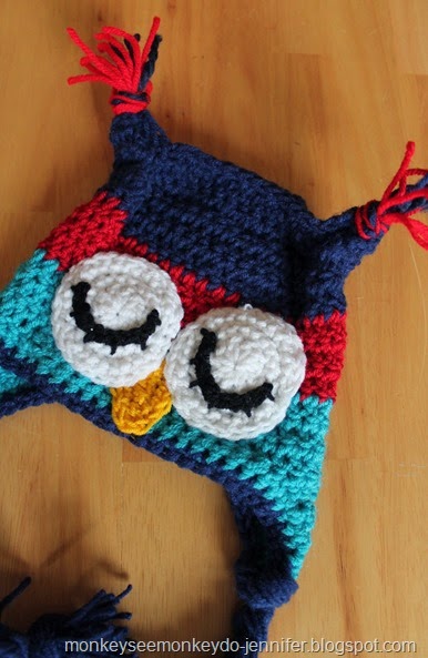 colorful owl hat