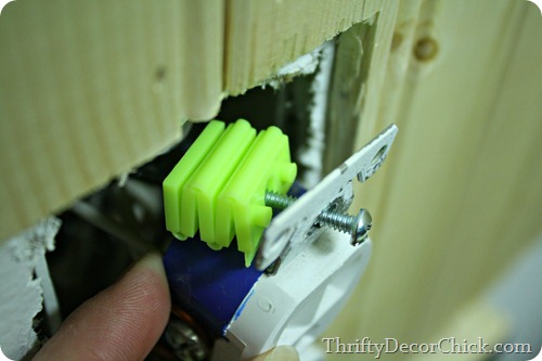 adding spacers to outlet adding spacers to outlet