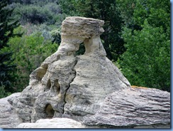 1881 Alberta - Writing-On-Stone Provincial Park - hoodoo