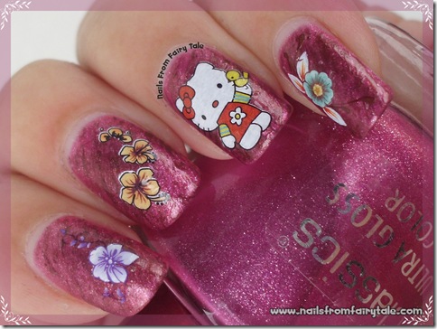 born pretty store water decals flower hello kitty