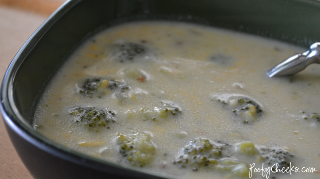 Easy Cheddar Broccoli Soup #soup #recipe