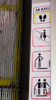 I was thrilled to see this sign next to an escalator! I was thrilled to see this sign next to an escalator!