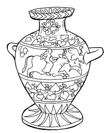 DIBUJOS DE JARRONES PARA COLOREAR