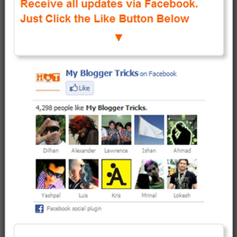 jQuery Facebook Likebox Popup For Blogger - v2